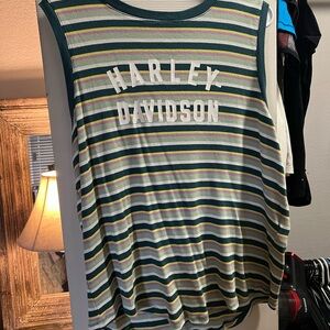 Harley-Davidson Multicolor Striped Tank Top